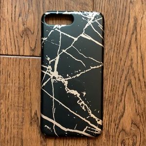 iPhone 7Plus Marble Black Case